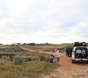 Cooking brekky near Madura