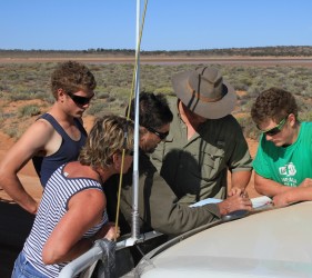Jack, Kylie, Whippet, Mark and Angus wondering where they are!